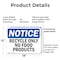 Signmission Recycle Only No Food Products, 18 in W x Rectangle, Plastic OS-2PACK-NS-P-1218-L-18001 - alternate 7